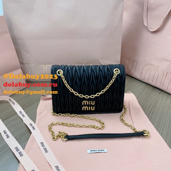 Copy High Quality 5BP065 Replica Miu Miu Matelasse Bags