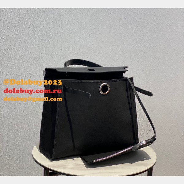 Best Replica Hermes Herbag Black Bags Top Quality Store