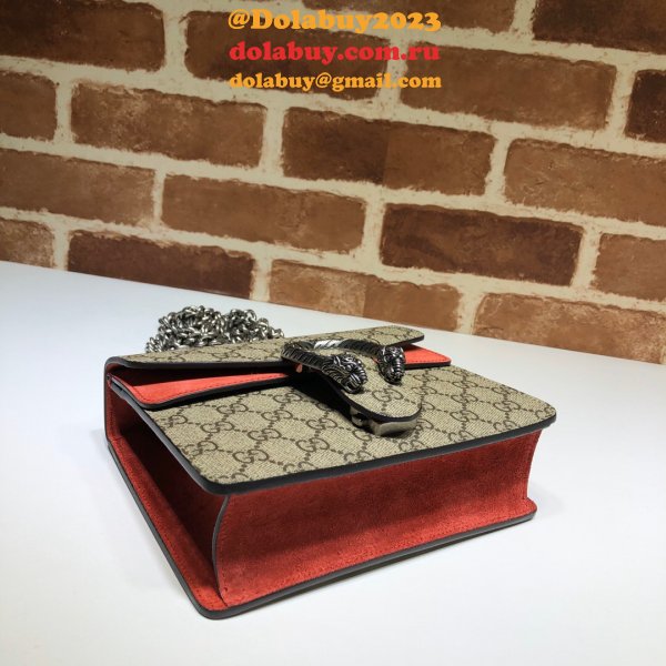 Gucci Replica Dionysus GG Supreme mini 421970 Red Fake bag