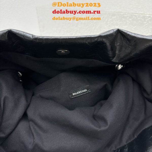 Top Quality Best Balenciaga Le Monaco Wax Leather Chain Bag