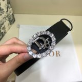 Wholesale Christian Dior AAA Belts 30mm Black Replica