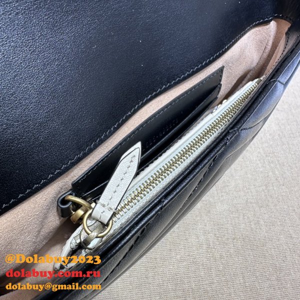 GG Marmont Gucci Replica Card Case Chain Wallet 751526 Bag