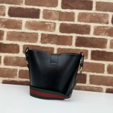 Gucci 1:1 Mirror Bucket Shoulder Black 782908/782904 Copy Bag