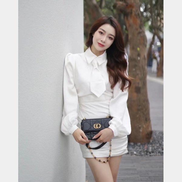 Top Quality 9277 Christian Dior 1:1 Mirror Knockoff Caro Black Bag