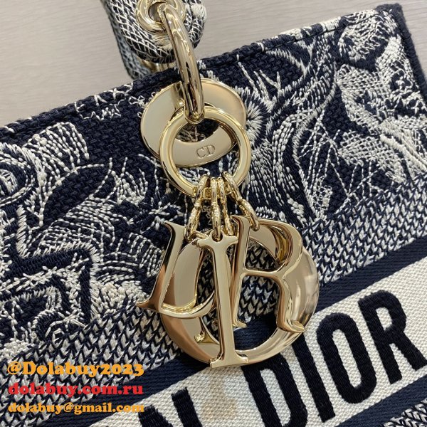 UK 1:1 Mirror High Quality Replica Lady Dior 32cm Bag