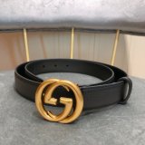 Gucci Belt With Double G Buckle 20mm,30mm,40mm Black Luxury