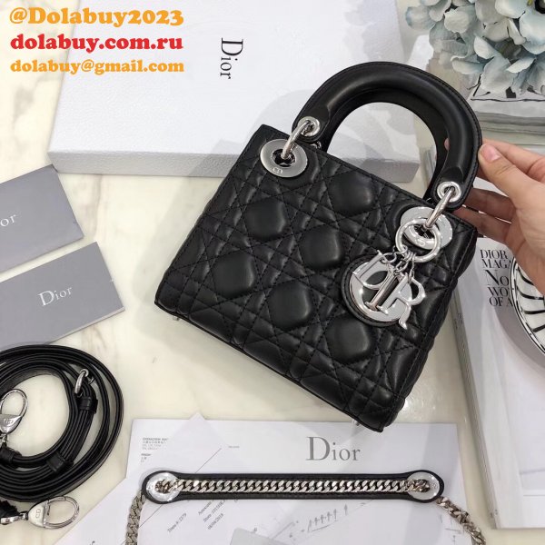 AAA+ Christian Lady Dior Handbags Online Purchase MINI 17CM