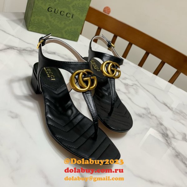 The Best Fake Sandals 1:1 Mirror Top Quality Black Shoes