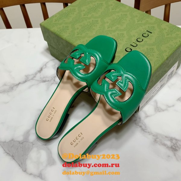 Replica Gucci Designer Shoes Outlet Flat Slippers Sale