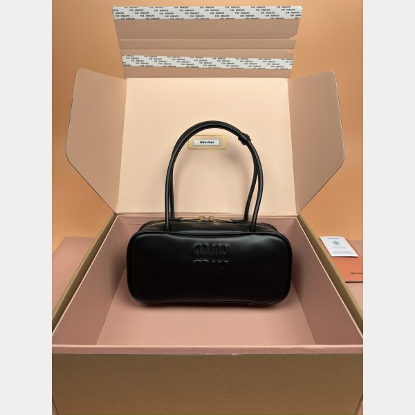 AAA+ Fashion MIU MIU 5BB173 Leather Beau Bag