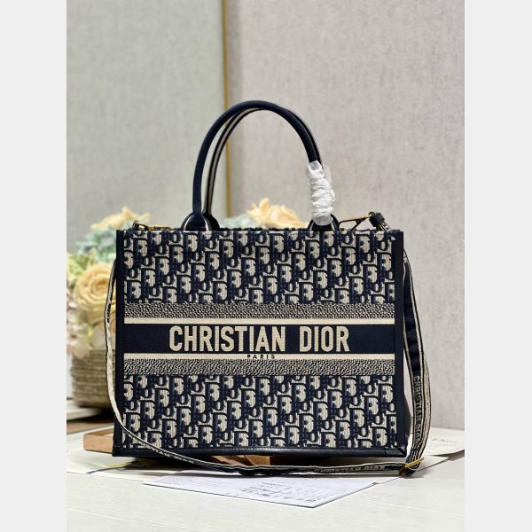 Shop D-Stripes 1286 Bayadere Dior Book Tote Replica Bags