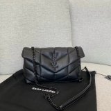 Top Quality best YSL LOULOU PUFFER HANDBAG 23cm