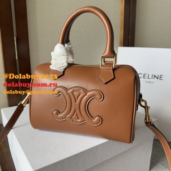 Luxury Celine 197582 Triomphe Small Boston Bag