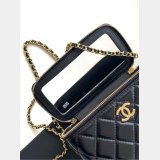 Replica AP4168 Vanity Clutch With Chain Shiny 1:1 Mirror Bag