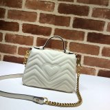 Cheap 547260 Gucci Chevron Leather GG Marmont Mini Top Handle