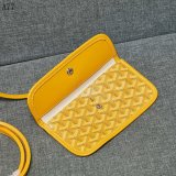 Designer Goyard Classic Chevron St. Louis PM Totes Yellow Bags