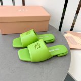 Perfect MiuMiu Bread Slippers Summer Replica Sandals