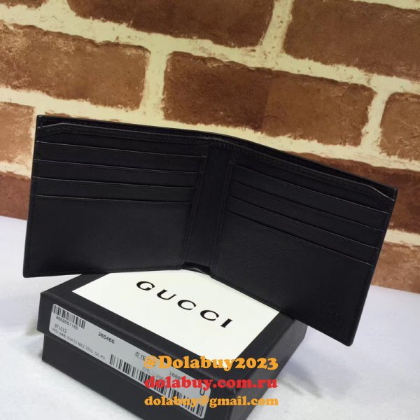 Top Quality Gucci Replica Black Gucci Signature 365466 Wallet