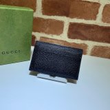 Gucci Best 657588 Replica GG Marmont card case in black leather