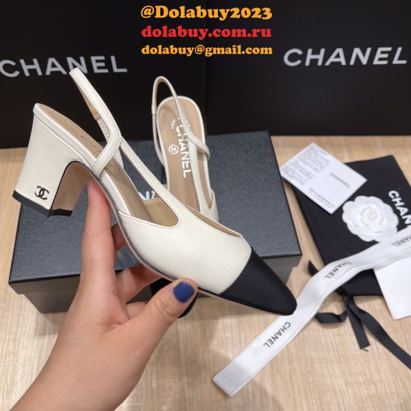 Luxury Knockoff CHANE Cheap SLINGBACKS