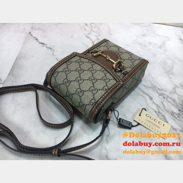 Replica Gucci Brown Gucci Horsebit 1955 mini 625615 bag