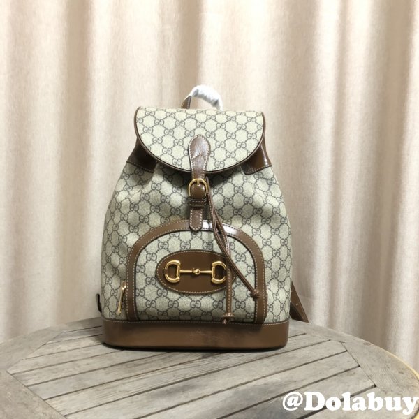 Designer Gucci Replica Horsebit 1955 backpack Beige 620849 Bag