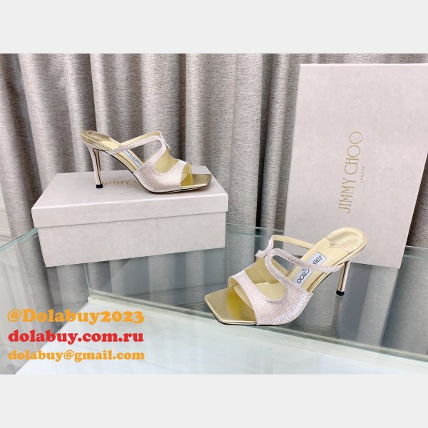 Heel: 8.5 cm Anise 75 Designer Sandals Jimmy Choo Shoes