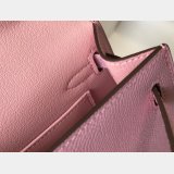 Hermes Outlet 1:1 Replica Mini Kelly Pink Handbags