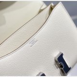 Hermes Constance Bag 18cm Epsom Leather Cream