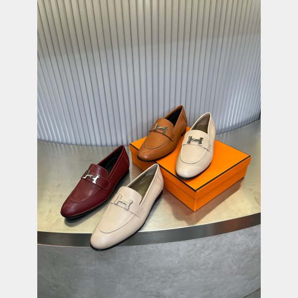 7 Star full leather loafer hermes shoes