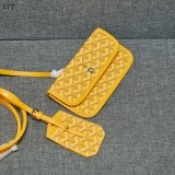 Designer Goyard Classic Chevron St. Louis PM Totes Yellow Bags