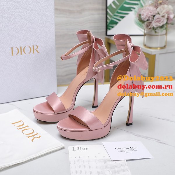 Duplicate Mlle Dior Heeled Sandal Top Quality